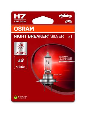 Automobilio lemputė Osram 64210NBS-1BL, halogeninė, skaidri sp./balta sp., 12 V