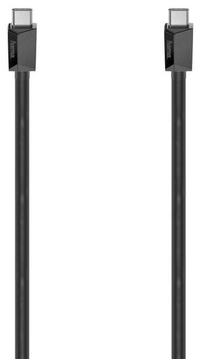 Vads Hama USB-C - USB-C, USB/USB-C, 150 cm, melna krās.
