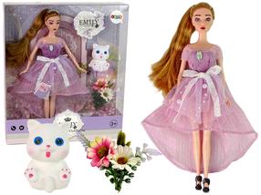 Lėlė su priedais Lean Toys Emily Fashion & Classical, 30 cm, įvairių spalvų