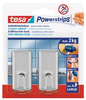 Drabužių kabliukas Tesa Powerstrips, chromo sp.