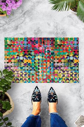 Durų kilimėlis Conceptum Hypnose Good Vibes, įvairių spalvų, 60 cm x 40 cm