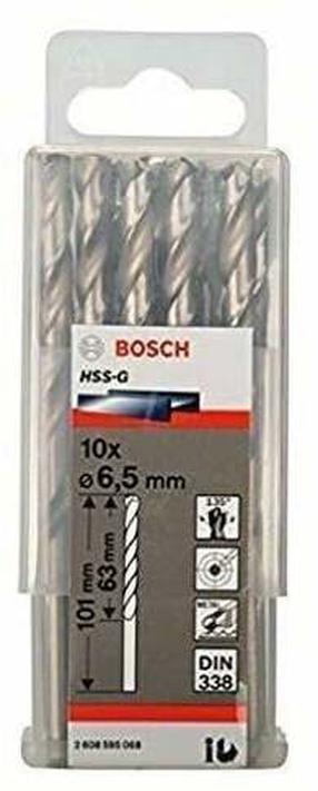 Metalo grąžtų rinkinys Bosch, metalas, hss-g, tiesus, 6.5 mm x 10.1 cm