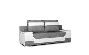 Sofa Area Sawana 05, Soft 17, balta sp./tamsiai pilka sp., 92 x 200 cm x 90 cm