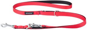 Šuns pavadėlis Amiplay Twist, raudona sp., 1-2m x 2cm