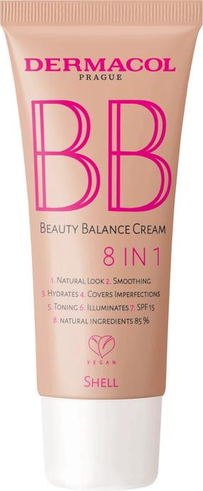 BB krēms Dermacol BB Beauty Balance Cream 8 in 1, 03 shell, 30 ml