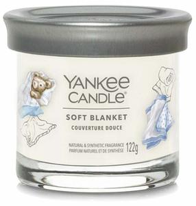 Žvakė, aromatinė Yankee Candle Signature Small Soft Blanket, 20 - 30 h, 122 g, Balta