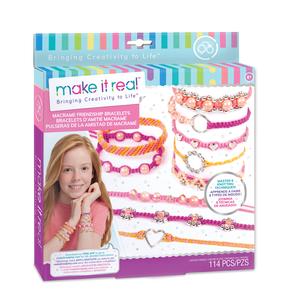 Käevõrude valmistamise komplekt Make It Real Macrame Friendship Bracelets 1318M