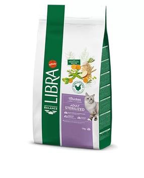 Kuiv kassitoit Libra Sterilized, kanaliha, 1.5 kg
