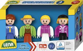 Rotaļlietu figūriņa Lena Figures Set 04491, 8 cm, 4 gab., daudzkrāsaina