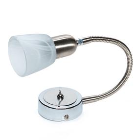 Светильник настенный Okko Okko Elazi R5020A-1W, E14, 1 x 40 Вт, белый цв. / никелевый цв.