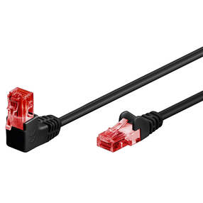 Сетевой кабель Goobay Cat 6, U/UTP RJ-45, RJ-45, 3 м, черный цв./красный цв.
