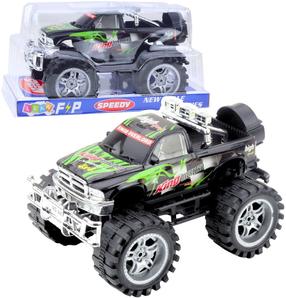  Žaislinis automobilis Lean Toys Speedy, juoda sp./žalia sp.