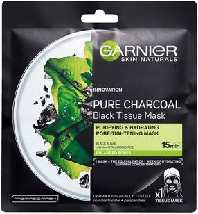 Veido kaukė Garnier Skin Naturals Pure Charcoal, 28 ml