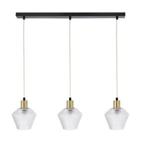 Šviestuvas kabinamas Candellux Lighting Greniko, E14, 3 x 40 W, skaidri sp. / aukso sp.