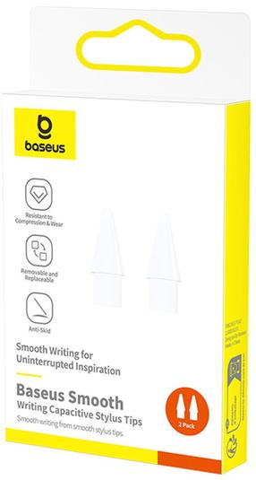 Ekraanipliiatsi otsik Baseus Smooth Writing Capacitive Stylus Tips, valge v.