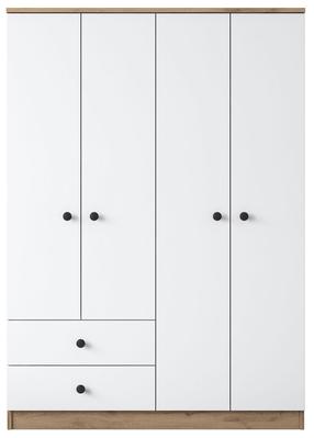 Spinta Kalune Design BA108 - 2067, balta sp./riešuto sp., 120 cm x 42.5 cm x 170 cm