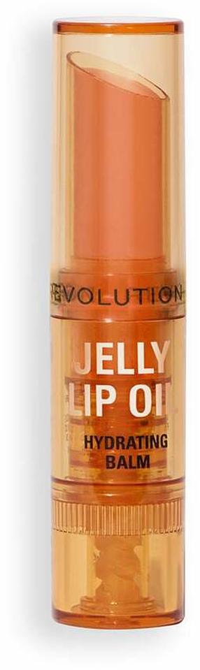 Lūpu balzams Makeup Revolution Jelly Lip Oil Stick Hydrating Balm, 2.4 g, popsicle peach krās.