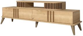 TV staliukas Kalune Design Eylul, ąžuolo sp., 168 cm x 51 cm x 39 cm