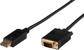 Laidas MicroConnect Displayport to VGA DisplayPort male, VGA Male, 0.5 m, juoda sp.