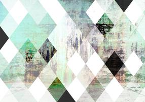 Fototapetas Artgeist Rhombic Chessboard (Green), 105 cm x 150 cm