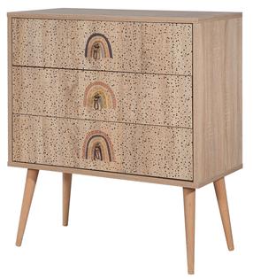 Komoda Kalune Design City Rainbow, įvairių spalvų, 89 cm x 80 cm x 40 cm