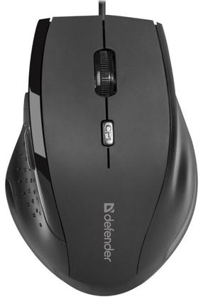 Laidinė žaidimų pelė Defender MM-3, usb / ps/2 laidas, juoda sp.