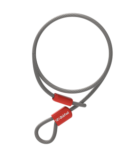 Trosas kabamajai spynai Zefal K-Traz Cable L, raudona sp./pilka sp., 2200 mm x 20 mm