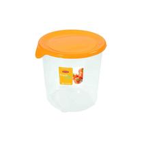 Maisto dėžučių rinkinys Curver Fresh&Go 182249, 1 l, 12.5 cm x 12.5 cm, skaidri sp./geltona sp.