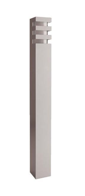Pastatomas lauko šviestuvas Su-Ma Rado 1, 18W, E27, IP54, sidabro sp., 8 cm x 75 cm