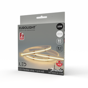 LED riba Eurolight Juosta, 10 W, 85 lm, 5 m, IP20, 12 V