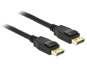 Kabelis Delock Cable DisplayPort 1.2 male to DisplayPort male 4K 5 m Displayport, Displayport, 5 m, melna krās.