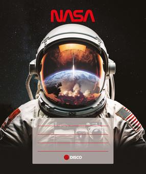 Sąsiuvinis Disco Nasa, langeliais, 32 lapų