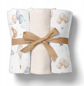 Пеленки Bocioland Muslin BL300, 70 см x 70 см, 3 шт.
