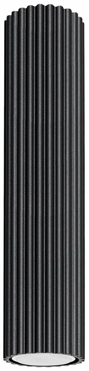 Светильник потолочный Sollux Karbon 30, GU10, 1 x 10 Вт, черный цв. / черный цв.