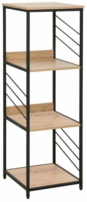 Pastatoma lentyna Home4you Dimitra 40706, ruda sp./juoda sp., 124 cm x 40 cm x 40 cm