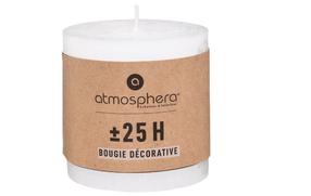 Свеча, цилиндрическая Atmosphera Olia, 25 час, белый цв.