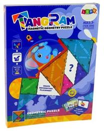 Edukacinė dėlionė, formos ir spalvos Lean Toys Tangram, įvairių spalvų, 15 vnt.