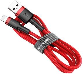 Vads Baseus CALKLF-R09, USB/Apple Lightning, 3000 cm, sarkana krās.