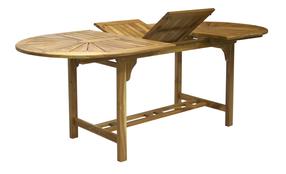 Lauko stalas Home4you Finlay, ruda sp., 153 - 195 cm x 90 cm x 72 cm