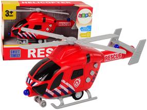Mänguhelikopter Lean Toys Rescue, punane v.