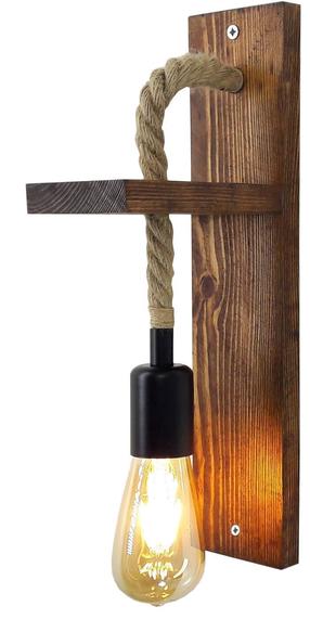 Šviestuvas sieninis Opviq Ahşap Aplik 17 806ALD1466, E27, 1 x 40 W, nėra gaubto / ruda sp.