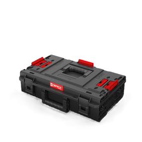 Įrankių dėžė Qbrick VARIO 200, 58.5 cm x 38.5 cm x 17.1 cm, juoda sp./raudona sp.