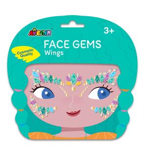 Pašlīmējošo sejas dārgakmeņu komplekts Avenir Wings