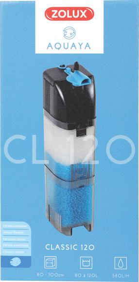 Akvariumo filtras Zolux Classic 120 326527, 80 - 120 l, skaidri sp./juoda sp.