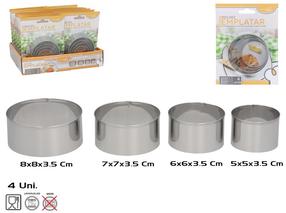 Набор форм для выпечки Kitchen&GO, серый цв., 8 см x 8 см