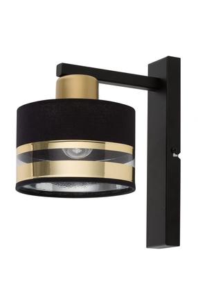 Lampa sienas Sigma Pro 32153, E27, 1 x 60 W, zelta krās./melna krās. / melna krās.