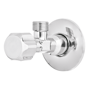 Kampinis ventilis Invena ZW-52-015-L, unitazo bakeliui, skalbimo mašinai, 1/2" x 1/2"
