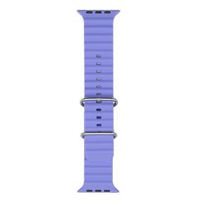 iWear S1 soonega pehme silikoonist 20 mm rihm Apple Watchile 49 mm / 45 mm / 44 mm / 42 mm lilla