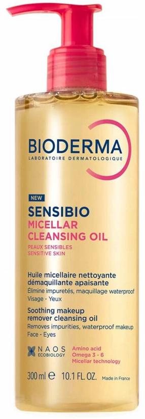 Valomasis veido aliejus Bioderma Sensibio, 300 ml