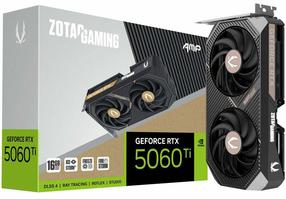 Vaizdo plokštė Zotac Gaming GeForce RTX 5060 Ti AMP, 16 GB, GDDR7